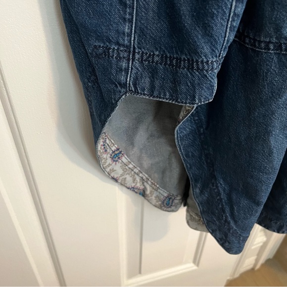 Anthropologie Pilcro Oversized Draped Denim Duster, size Medium - Picture 10 of 16